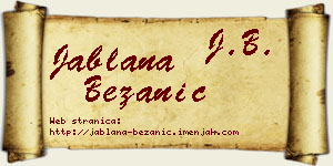 Jablana Bežanić vizit kartica